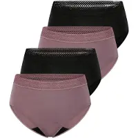 Schiesser Slip ' Care ' mauve / noir