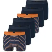Schiesser Boxers ' 95/5 ' bleu foncé / orange