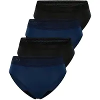 Schiesser Slip ' Care ' bleu roi / noir