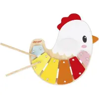 Janod Jeu d'éveil Ferme Xylo poulette