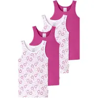 Schiesser Maillot de corps ' Fine Rib ' baie / rose foncé