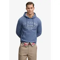 Superdry Sweat-shirt 'Lo-Fi Dockside' bleu / greige