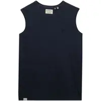 Superdry Homme Débardeur Classic Cotton Linen Coupe Décontractée Navy Taille: Xxl