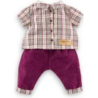 Corolle BB36 CHEMISE À CARREAUX & PANTALON PETIT EXPLORATEUR