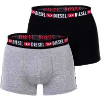 Diesel Boxers gris chiné / rouge / noir / blanc