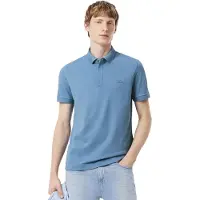 Lacoste Polo à manches courtes bleu avec 3 boutons
