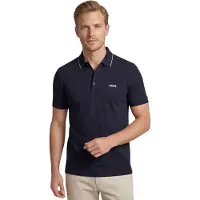 HUGO BOSS T-Shirt 'Paule 4' bleu nuit / blanc