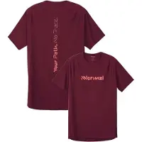 Nnormal - T-shirt de running ultra léger et très respirant - Race T-Shirt 02 W Burgundy pour Femme - Taille M - Bordeaux
