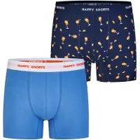 Happy Shorts Boxers ' Jersey ' bleu / bleu foncé