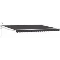 vidaXL Store électrique rétractable, anthracite, 5 x 3 m