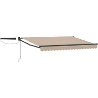 vidaXL Auvent Rétractable Électrique Beige 3,5 X 2,5 M