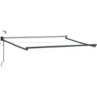 vidaXL Store électrique rétractable rouge bordeaux 3,5 x 2 m