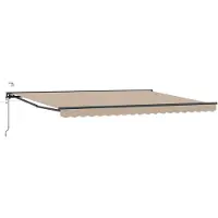 vidaXL Auvente électrique rétractable , beige et anthracite, 4 x 3 m