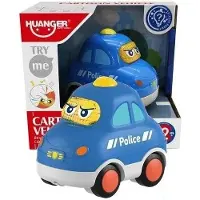 Merk-Pol Voiture de police avec lumières et sons - Merkpol
