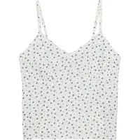 Superdry Cotton Cami Sleeveless Top Blanc 2XS Femme