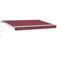 vidaXL Cadre d'auvent rouge bordeaux 250 x 200 cm