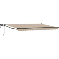 vidaXL Store à bras articulés manuel avec LED 4,5 × 3 m
