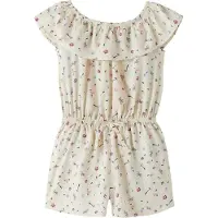 Name it Barboteuse d'Été - NmfVinaya - Lait d'amande/Fleurs mign - - 4 ans (104) - Barboteuse d'été