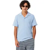 Lacoste Polo Polo Classic Fit Textured manga corta azul pour Homme