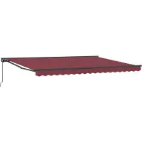 vidaXL Cadre d'auvent rouge bordeaux 450 x 300 cm
