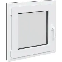 vidaXL Fenêtre de cave RISOR 50 x 50 cm PVC et verre, anthracite