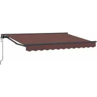 vidaXL Store électrique rétractable marron 3,5 x 2 m