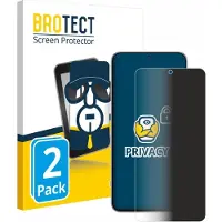 BROTECT Protection Anti-Espion (2 pcs, Samsung Galaxy A56), Téléphone portable : film de protection, Transparent