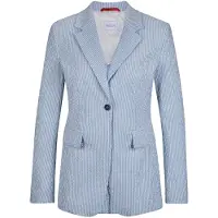 MADELEINE Blazer bleu fumé / blanc