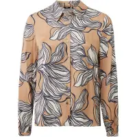 Mexx Chemisier beige foncé / bleu nuit / blanc