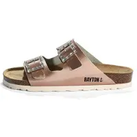 Bayton Mule 'STRASS ATLAS' marron / rose