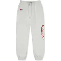 AND1 Pantalon gris clair / rouge sang