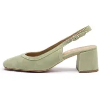 Rylko Escarpins à bride arrière vert pastel