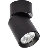 MasterLed Spot de plafond LED GU10 noir mat orientable à 350° 1 flamme aluminium IP20