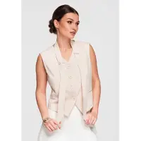 OMBRE Gilet 'OW-VE-E0004' beige clair