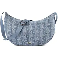 Lacoste sac à épaule bandoulière Neocroc Seasonal Moon Bag Tradewinds bleu clair