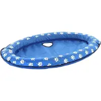 Flamingo Floating Dog Pool Bleu 100 x 65 cm