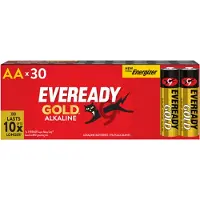 Energizer Eveready Pack 30 Piles Alcaline EVEREADY Gold AA DP30 EU