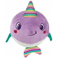 Javoli Figurine en peluche « Whimsy Narval », hochet pour bébé Clementoni