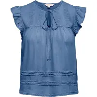 ONLY Chemisier 'ONLCHARIS' bleu denim