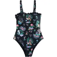 Cath Kidston Maillot de bain vert / rose clair / noir / blanc