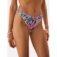 Love & roses Bas de bikini vert / rose / framboise / blanc