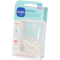 Mam Comfort Unisex Sucettes 0-3 mois 2 pc(s) Sucette(S)