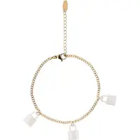 MyMo ROCKS Bracelet or / blanc