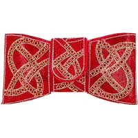 Faina Pochette or / rouge