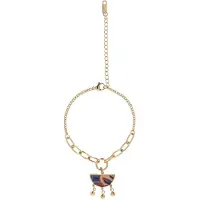 Usha Bracelet bleu / or / rouge