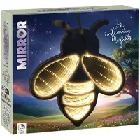 Koopman Miroir Figures Infinity Led Lampe Libellule avec effet de lumière miroir