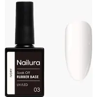 Ginza.se - Rubber Base 3 - Ivory - 10 ml (Ivoire, Ivory, Base coat)