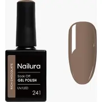 Nailura - Gel Polish 241 - Rich Chocolate - 10 ml (Rich Chocolate, Vernis effet gel)