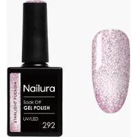 Nailura - Gel Polish 292 - Starlight Fuchsia - 10 ml (Fuchsia, Fuchsia étoilé, Starlight Fuchsia, Vernis effet gel)