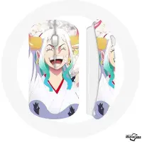 MANIACASE Souris sans fil - - Yamato One Piece Manga - Clé USB wifi incluse - Compatible Mac et PC - Blanc